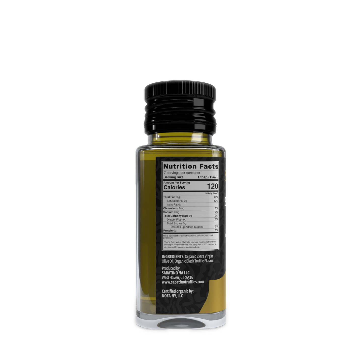 Sabatino USDA Organic Black Truffle Infused Oil 3.4 oz
