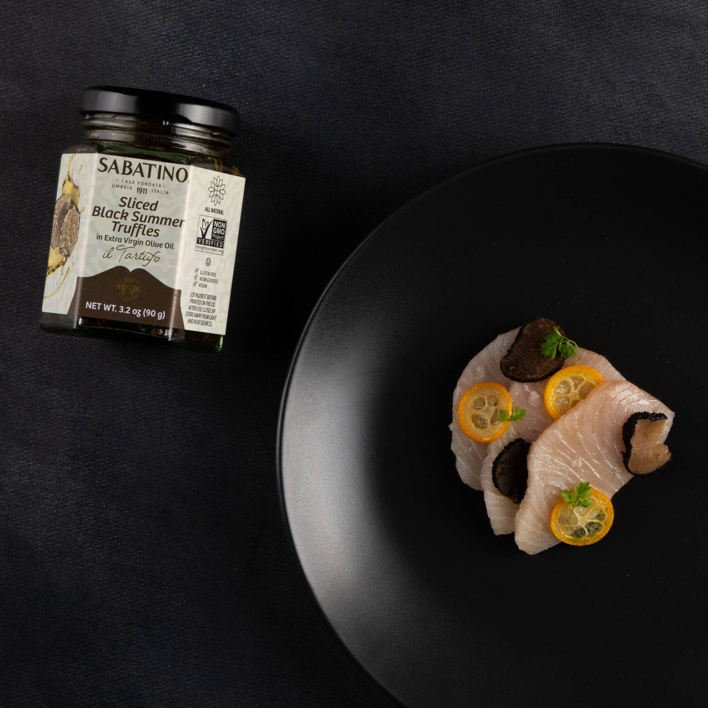 Sliced Black Summer Truffles in Extra Virgin Olive Oil