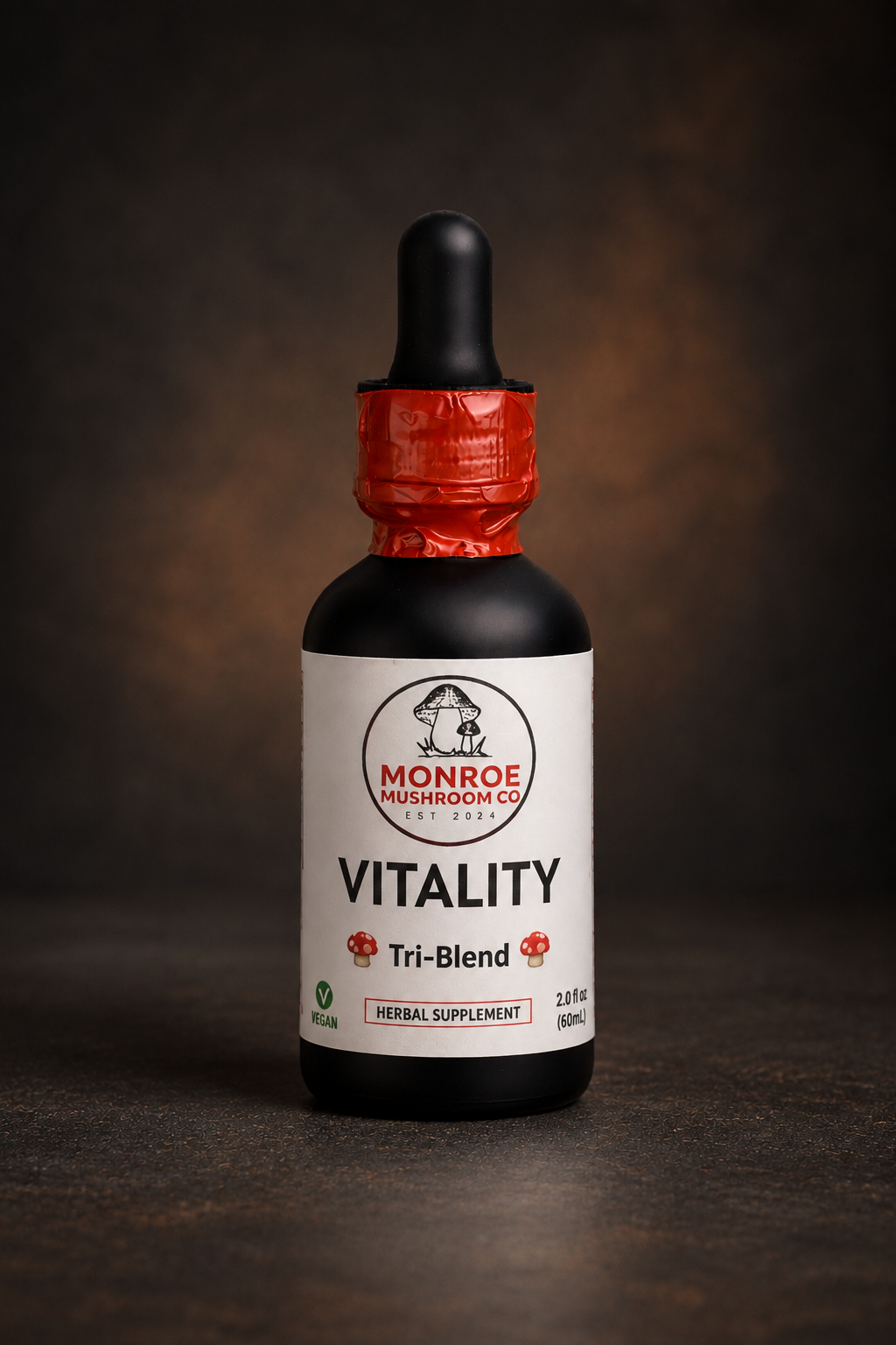 Tri-Blend Mushroom Tincture (Vitality)