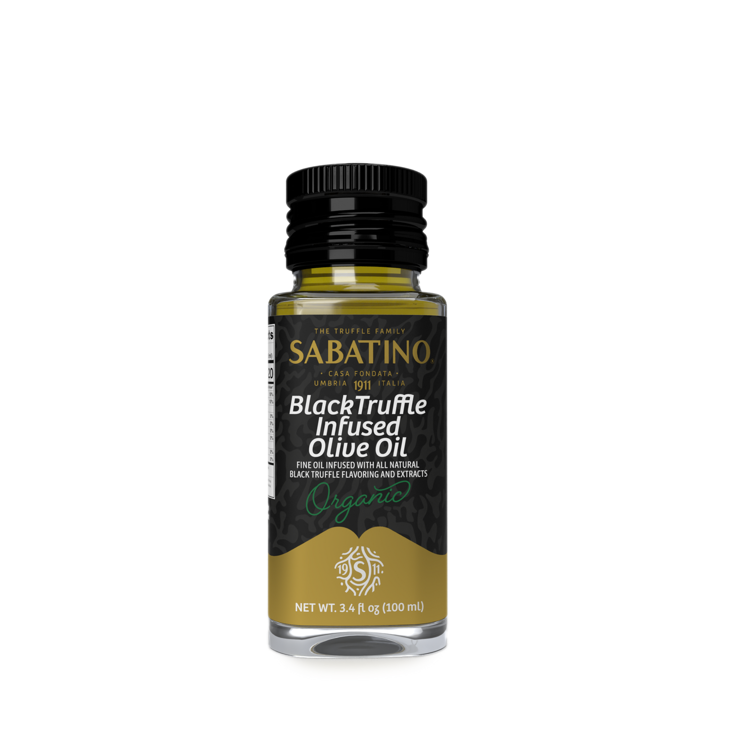 Sabatino USDA Organic Black Truffle Infused Oil 3.4 oz