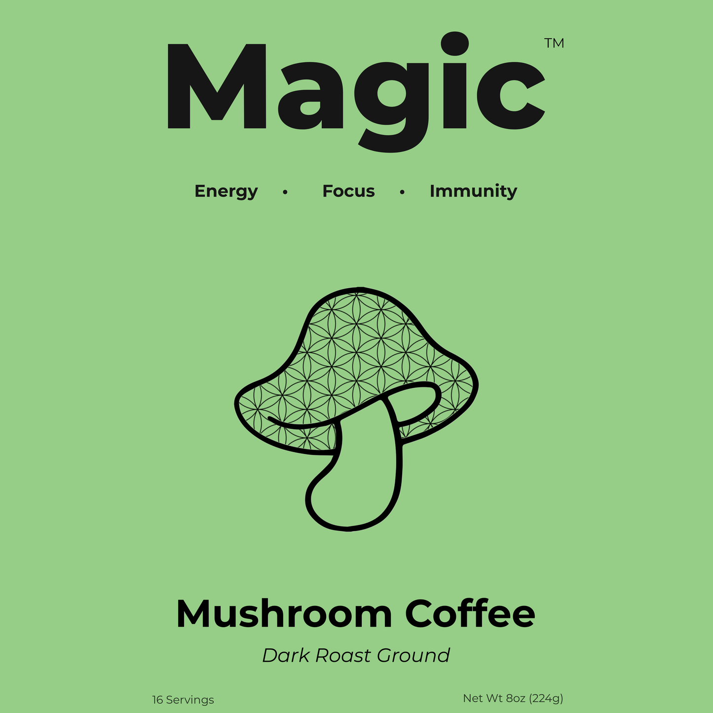 MAGIC Mushroom Coffee- Dark Roast (Espresso)