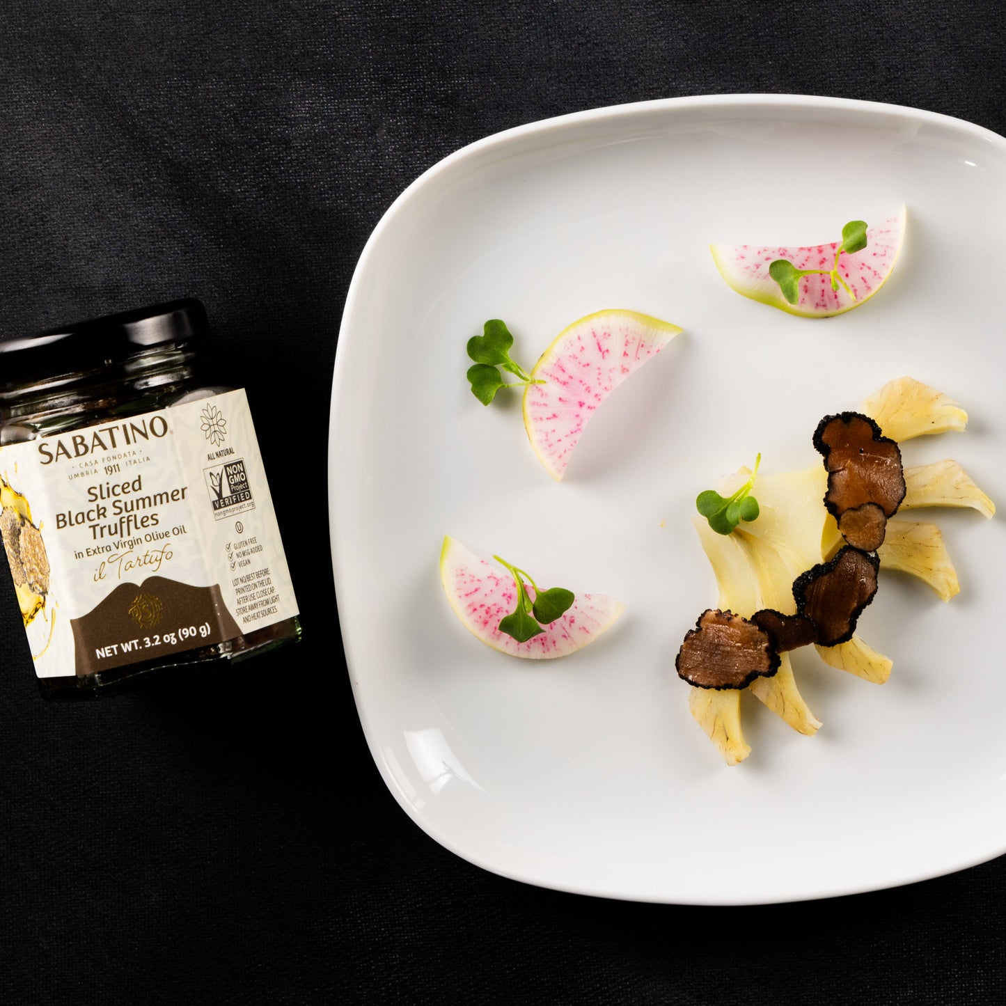 Sliced Black Summer Truffles in Extra Virgin Olive Oil