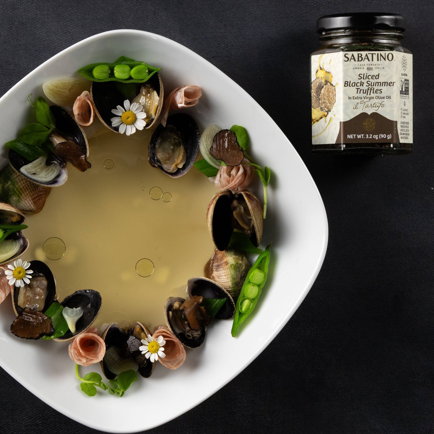 Sliced Black Summer Truffles in Extra Virgin Olive Oil