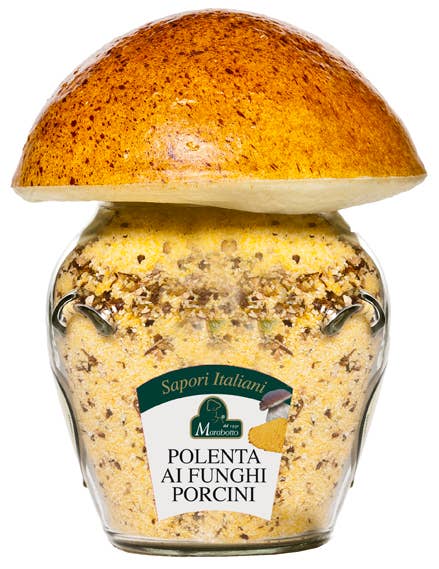 Pre-cooked Polenta with Porcini Mushrooms Mushroom Jar 200g